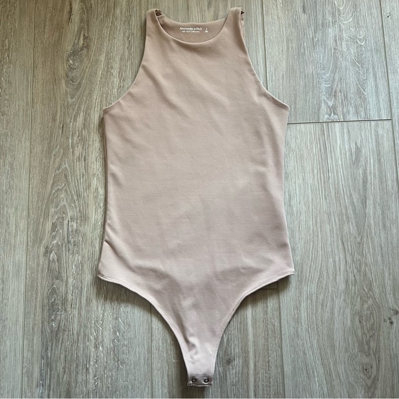 Abercrombie & Fitch Tops - Abercrombie & Fitch Tan Bodysuit Size small
